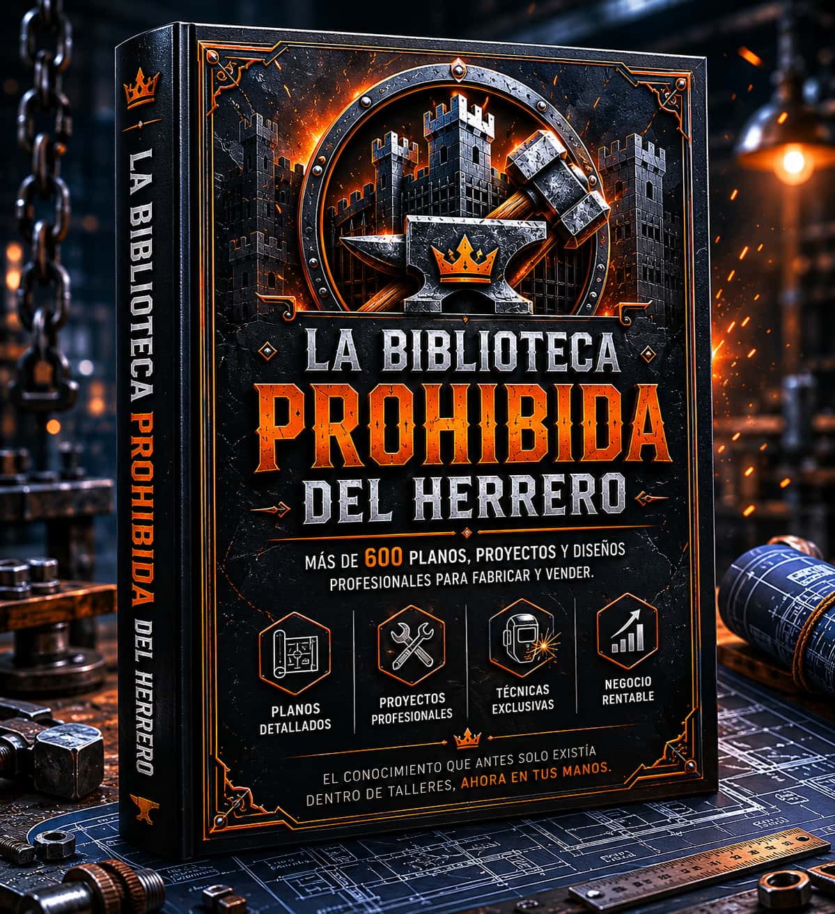 LA BIBLIOTECA PROHIBIDA DEL HERRERO — Mega Pack con +600 Planos, Proyectos y Diseños +Videos + 7 Bonus